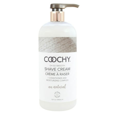 Coochy Intimate Shaving Cream | Shave Conditioner & Moisturizer for Face & Body | Ideal for Sensitive Skin Care, Anti-Bump | Au Natural,32 oz