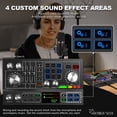 thumbnail image 5 of Paquete de equipos de podcast para 2, mezclador de audio con micrófono de condensador e interfaz de audio de fuente de alimentación fantasma de 48 V para juegos de grabación en vivo, 5 of 5