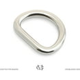 thumbnail image 2 of 6pcs D-Ring Findings Purse Belt Strap Loop Quality Finish Purse Making D Rings SCD1 (37mm (1-1/2"), Silver), 2 of 7
