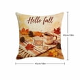 thumbnail image 3 of Fall Harvest Throw Pillow Covers 18x18 Inch, Printed Decorative Square Pillowcases, Farmhouse Holiday Cushion Covers for Couch Sofa Living Room Bedroom Outdoor Home Decor, 3 of 4