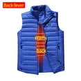 thumbnail image 4 of Herrnalise Outdoor Warm Clothing Heated For Riding Skiing Fishing Charging Via Heated Coat With Pocket Blue, 4 of 4