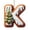 K, variant on Gingerbread Letter Acrylic Flat Ornaments, Custom Alphabet Christmas Decorations, Holiday Tree Hanging Tags for Indoor and Outdoor, Personalized Name Display for Winter Parties and Family Gatherings