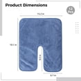 thumbnail image 4 of Toallas faciales DIMEGON en forma de U, 12 unidades, de forro polar coral, esteticista, 4 of 5