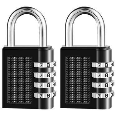 Ogetok Combination Lock 4 Digit Cabinet Door Large Metal Password Padlock Anti Rust Padlock Gate Outdoor Lock.Small Volume, Light Weigh, Fit Through The Holes of a Lot of Suitcases.