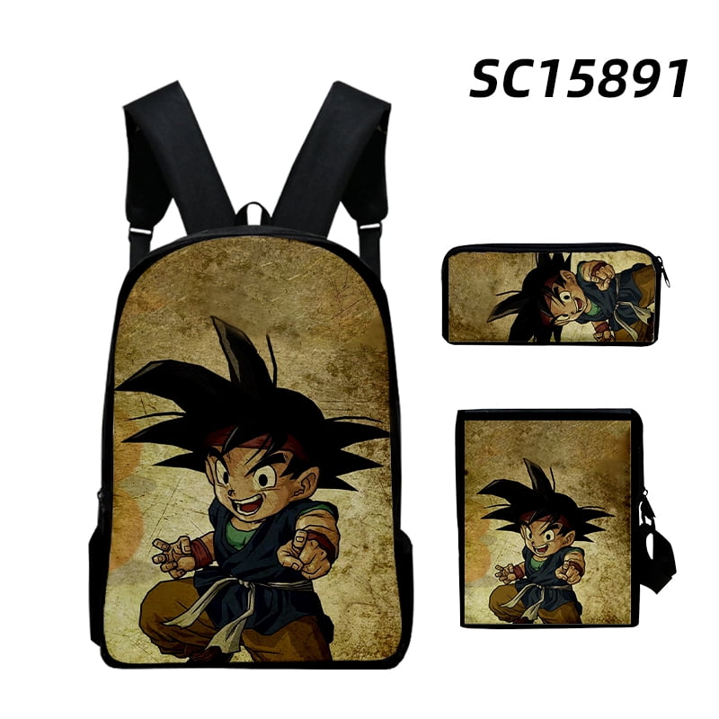 Dragon Ball Backpack With Lunch Box Unisex Lightweight Pencil Cases