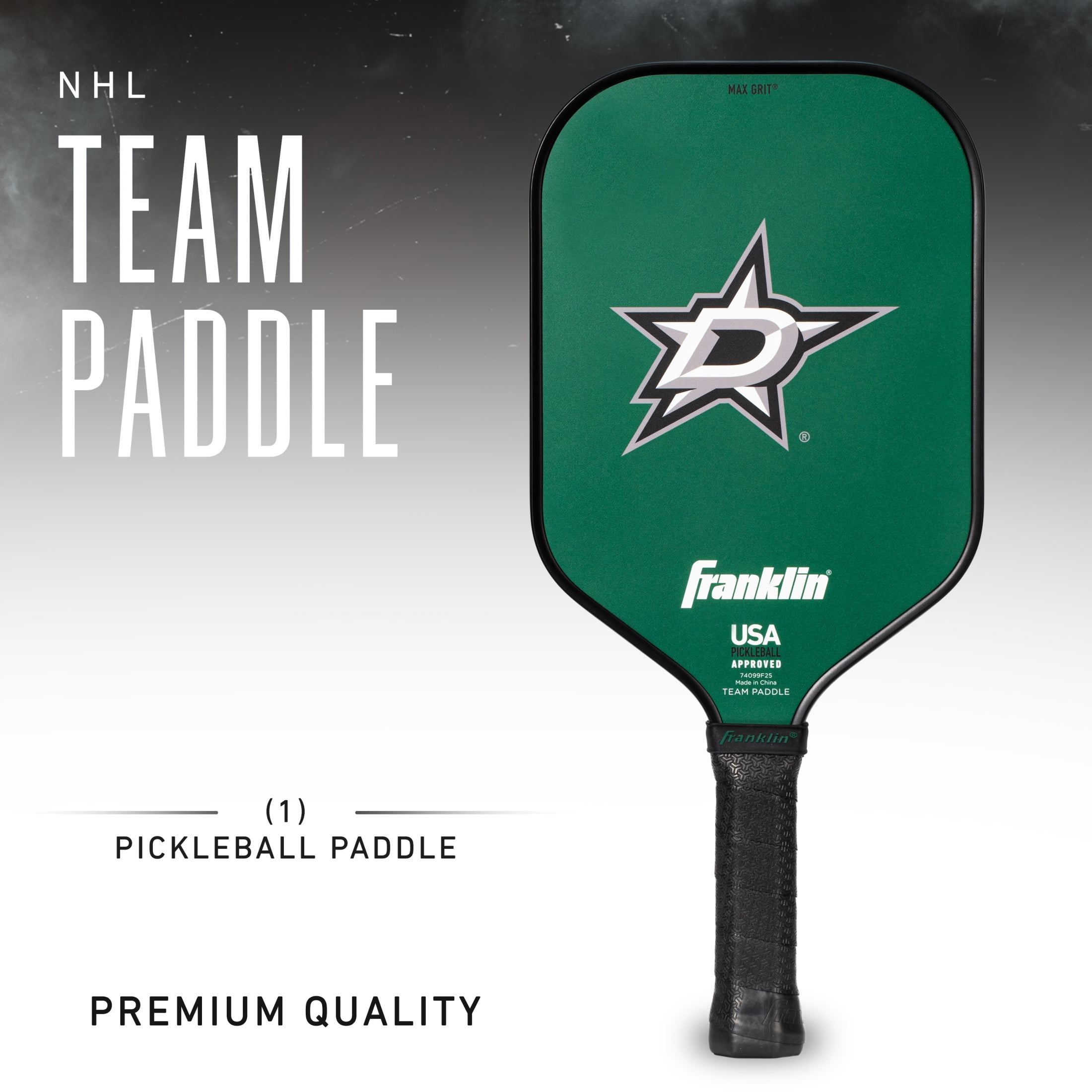 Franklin Sports NHL Dallas Stars Pickleball Paddle - Official NHL Team Pickleball Paddles - USAP (USAPA) Approved Premium Quality Pickleball Paddles - Authentic Team Logos + Colors