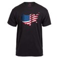 thumbnail image 1 of Rothco American Flag T-Shirt, 3XL Black, 1 of 2
