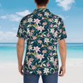 thumbnail image 6 of Daiia Lilies Flowers Hawaiian Shirt for Men Gentle Cotton Regular Short Sleeve Casual-3X-Large, 6 of 9