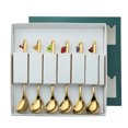 thumbnail image 2 of 6 Piece Set New Year Tableware Dessert Spoon Stir Small Spoon Fork New Year Gift Fruit, 2 of 5
