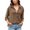 Coffee, variant on Vedolay Cardigans for Women Open Front Casual Solid Color Knit Sweater Cover Up with Pockets Black,M