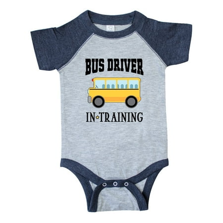 

Inktastic Bus Driver in Training Outfit Gift Baby Boy or Baby Girl Bodysuit