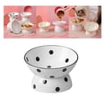 thumbnail image 3 of Comedero para gatos, elevados para gatos inferiores superiores inclinados,Cuenco de comida para gatos pequeños para perros de cerámica, elevados de cerámica para Zulema Comedero para gatos, 3 of 6