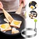 thumbnail image 5 of Anillos de acero inoxidable para huevos, moldes antiadherentes para panqueques con mangos resistentes al calor: anillos para cocinar huevos con formas para desayunos, tortillas, sándwiches y, 5 of 5