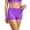 Dark Purple, variant on Women's Boyshort Panties Breathable Mid Rise Basic Spandex Soft No Line Thin Comfy House Stretch Grey1 XX-Large