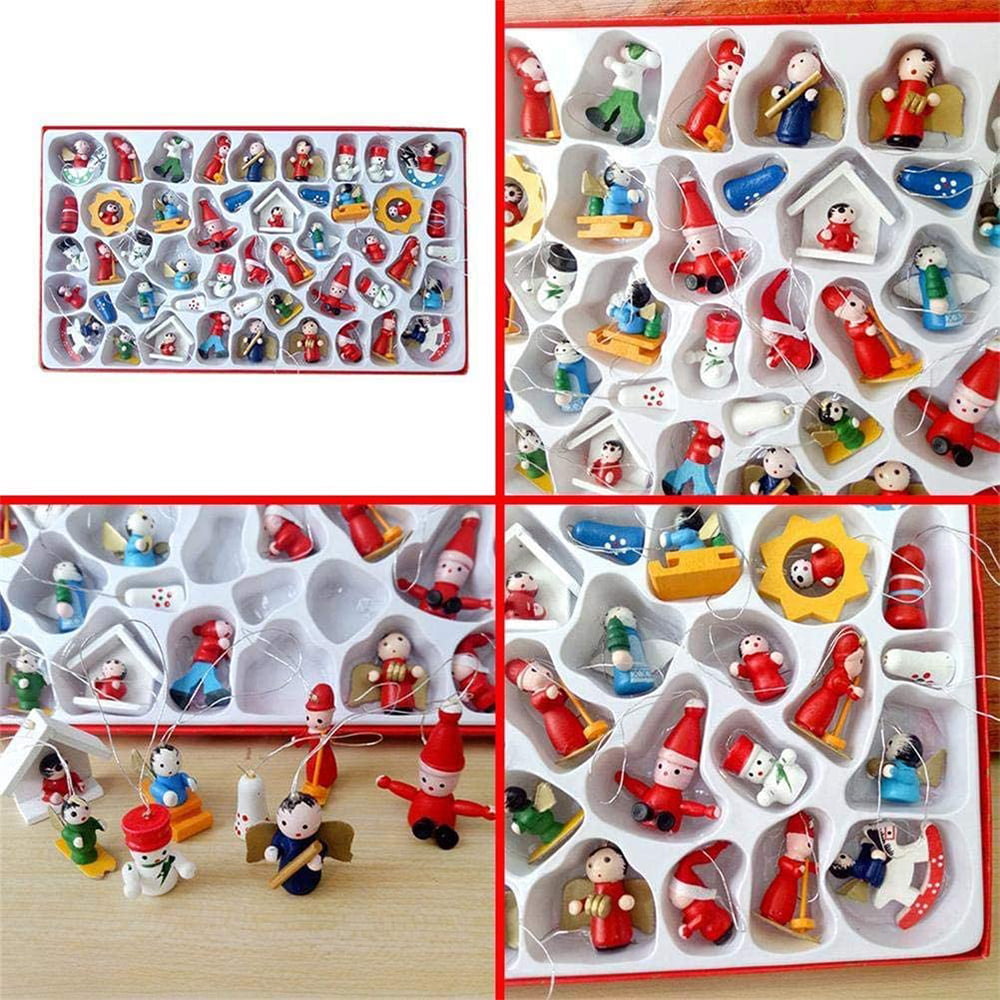 Mini Resin Christmas Ornaments Set of 24 - 2 boxes - Rustic Christmas –  ChristmasCottage