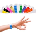 thumbnail image 4 of 1000 Piezas Pulseras de Papel Pulseras de NeóN Impermeables Pulseras para Eventos Adecuado para Fiestas, Pulseras (10 Colores), 4 of 5