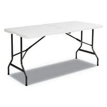 Iceberg IndestrucTable Classic Bi-Folding Table, 60 x 30 x 29, Platinum