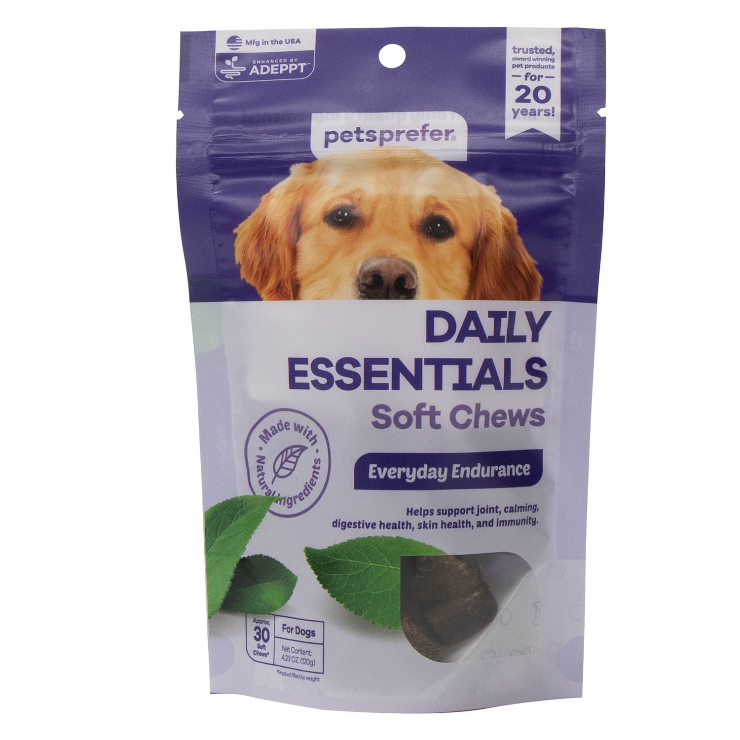 PetsPrefer Daily Essentials Soft Chews w/ ADEPPT, 30 ct
