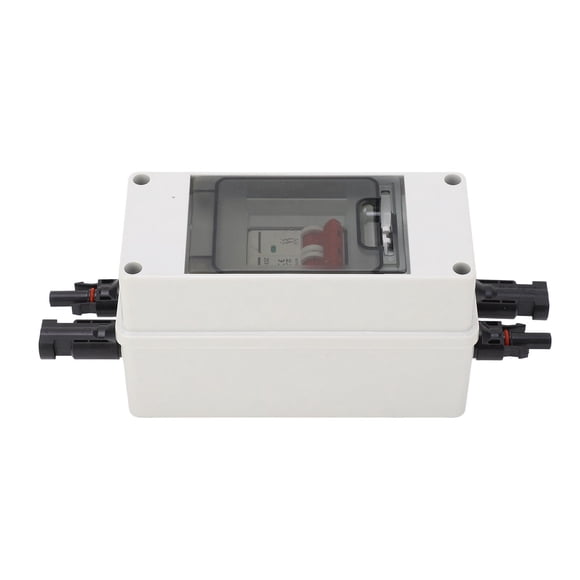 "IP65 Waterproof Solar PV Disconnect Switch Box with 500V/63A DC Breaker for On/Off Grid Systems"  

(Character count: 96)  

Alternative option:  
"Compact Solar Panel Isolator Switch - 500V DC,