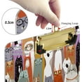 thumbnail image 3 of FMSHPON Funny Cartoon Colors Cats Pattern Clipboard Hardboard Wood Nursing Clip Board and Pull for Standard A4 Letter 13x9 inches, 3 of 5