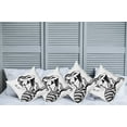 thumbnail image 2 of Ambesonne Black White Throw Pillow Cover 4 Pack, Fish Tailed Young Girl, 24", White and Black, 2 of 5