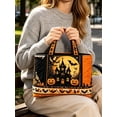 thumbnail image 4 of Women's Halloween Bag,Reusable Handbag for Shopping, Outdoors, Cruises, Vacations, Travel Tote Bags,3D Quilted, Spacious, Spooky Design, 4 of 7