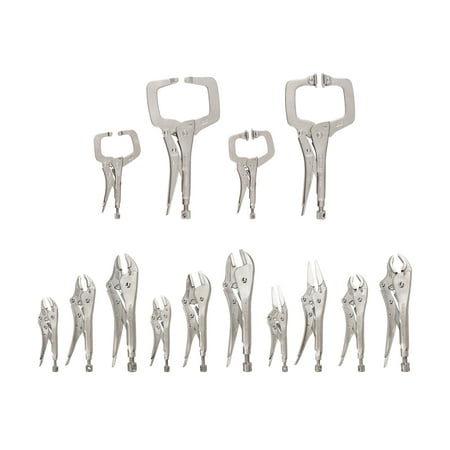 

TEKTON Locking Pliers and C-Clamp Set (14-Piece) | PLK99909