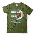 thumbnail image 4 of I Love My Grandson Shirt Grandpa Grandma Shirts Mothers Day Grandma Shirt Fathers Day Grandpa Shirt (Medium Navy Blue), 4 of 6