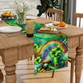 thumbnail image 3 of Lucky Shamrock St Patricks Day Camino De Mesa 13.0 X 72.0 In Día De San Patricio Leprechaun Decoraciones Y Suministros Irlandeses Para El Hogar, Cocina, Comedor, Decoración De Mesa, 3 of 5