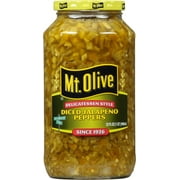 Mt. Olive Delicatessen Style Diced Jalapeno Peppers, 32 fl oz Jar