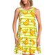 thumbnail image 1 of Fotbe Bananas On A Striped Vestido de Verano sin Mangas para Mujer – Vestido Midi Línea A, Estilo Camiseta Floral, Vestido Playero Casual y Fluido, 1 of 7