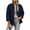 Navy, variant on Womens Collared Jacket Quilted Button Front Long Sleeve Versatile Everyday Jacket