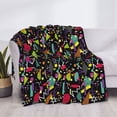 thumbnail image 3 of Yiaed Colorful Geometric Figures Print Blanket Throw Blanket Soft Cozy Flannel Blanket for Home Bed Sofa Couch Chair-60"x50", 3 of 6