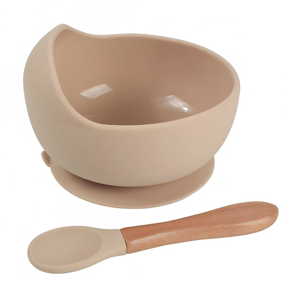 ACDANC Baby Bowls Toddler Bowls Silicone Suction Bowls for Baby with Spoon (6#)