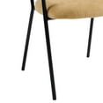 thumbnail image 6 of GDF Studio Calla Modern Upholstered Dining Chair with Metal Legs, Yellow+Black, Set of 4, 6 of 8