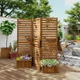 thumbnail image 2 of Outsunny Paravent Extérieur avec 4 Plateaux Surélevés et Trous de Drainage, 2 of 10