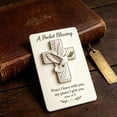 thumbnail image 2 of Bible Verse Pocket Blessing Card, Acrylic Bird Religious Keepsake, Inspirational Gift for Baptism Confirmation, 6.69x5.12x0.79in, 2 of 5