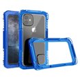 thumbnail image 1 of Mignova For iPhone 11 Waterproof Clear Case,Rugged Bumper Full-Body Heavy Duty Protection Phone Case Clear Cover for Apple iPhone 11 6.1" inches 2019(Blue), 1 of 6