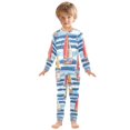 thumbnail image 6 of FORMRS Long Sleeve Top and Pants Pajama Set for Niños 2-Piece Sleepwear, Sizes 18M-8Y, Red Sailboats, 6 of 6
