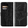 thumbnail image 5 of SaniMore Case for iPhone 14 Pro Max (6.7" 2022), PU Leather Luxury Embossed Butterfly Glitter Diamond [Wrist Strap & Card Slots & Flip Kickstand] Full-body Shockproof Wallet Cover, Black, 5 of 6