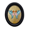 thumbnail image 5 of Oval Solid Wood Picture Frame, Whimsical Animal Art Print Tabletop Wall Decor Multi Design Option for Living Room Bedroom Home Decoration, 5 of 6