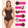 thumbnail image 4 of MANIFIQUE 2 Piece Shapewear Bodysuits Women Clothing Tummy Control Seamless Full Body Shaper V Neck Jumpsuits Top, 4 of 7