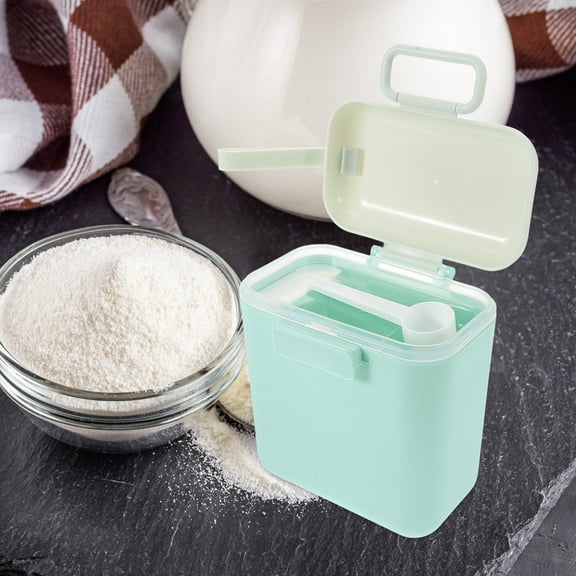 ibasenice Dishwasher Safe Formula Holder with Handle Large Capacity Portable Storage Container