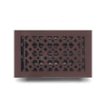 thumbnail image 3 of Floor Vent Cover / Register 6” x 10” with Damper – Prima Decorative Cast Aluminum, Powder Coated, Repaintable Tudor Mushroom Design – For Floors, Walls & Ceilings – VR 100, 3 of 10