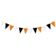 thumbnail image 1 of Orange Black White Halloween Pennant Halloween Triangle Flag Hanging Decoration, 1 of 9