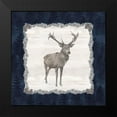 thumbnail image 2 of Reed, Tara 12x12 Black Modern Framed Museum Art Print Titled - Blue Cliff Mountains II-Deer, 2 of 5