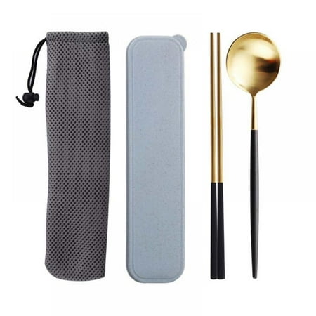 

304 Stainless Steel Spoon Chopstick Set Box Spoon Portuguese Tableware