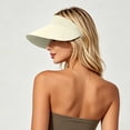 thumbnail image 6 of HONHUZH Summer Hats Womens Foldable Golf Sun Visor Hat UPF 50 Wide Brim Adjustable Summer Beach Cap, 6 of 7