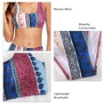 thumbnail image 1 of Traje De Baño De 2 Piezas, Transpirable, Ligero, Elástico, Lavado A Máquina, 100 % Poliéster, Traje De Baño Para Mujer, Estilo étnico Cómodo Para Actividades Acuáticas Para ANGGREK P1S, 1 of 5
