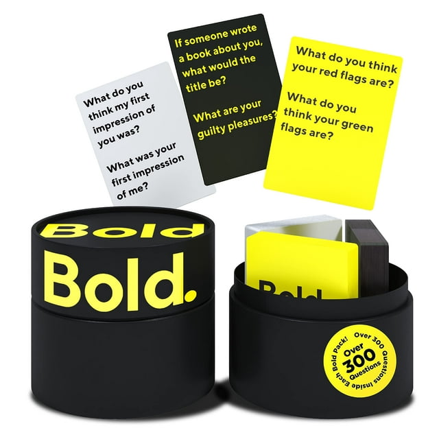 Juego de cartas Bold 3 Decks Más de 300 preguntas para parejas rompehielos